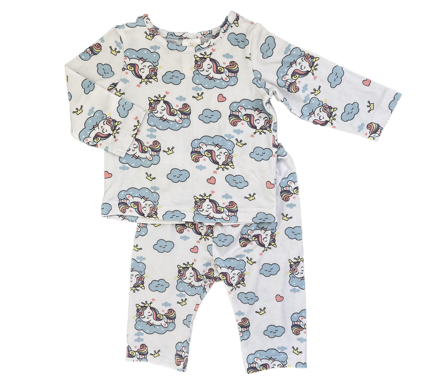0-3M Unicorn pajama set - OneTwoThree