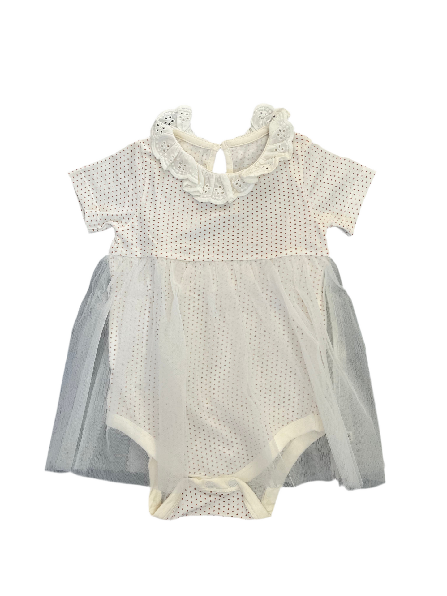 6-12M Polka dot tulle vest - Woolworths