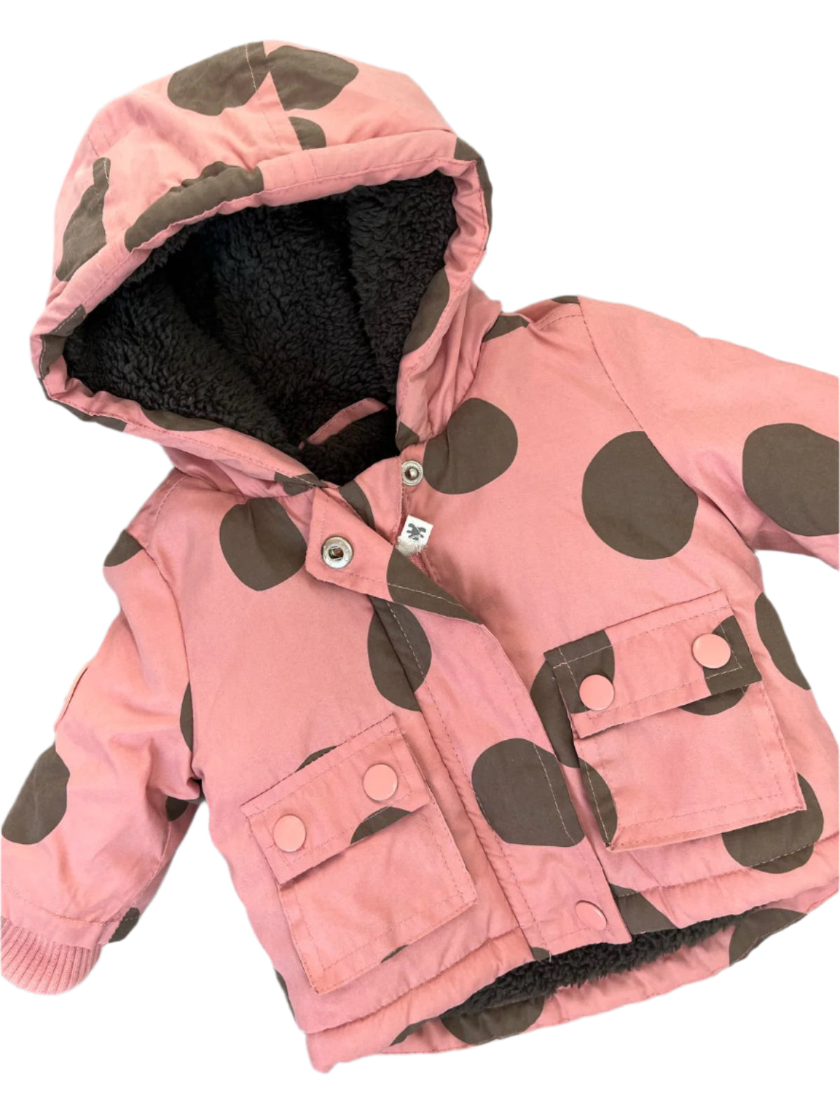 1-3M Polka dot hooded Jacket - Woolworths