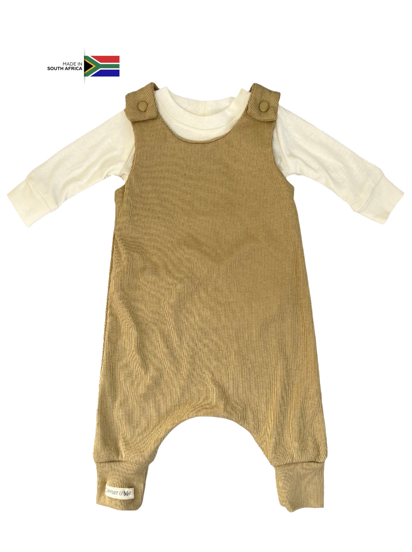 0-3M Ribbed harem romper and tee - Carter & Me