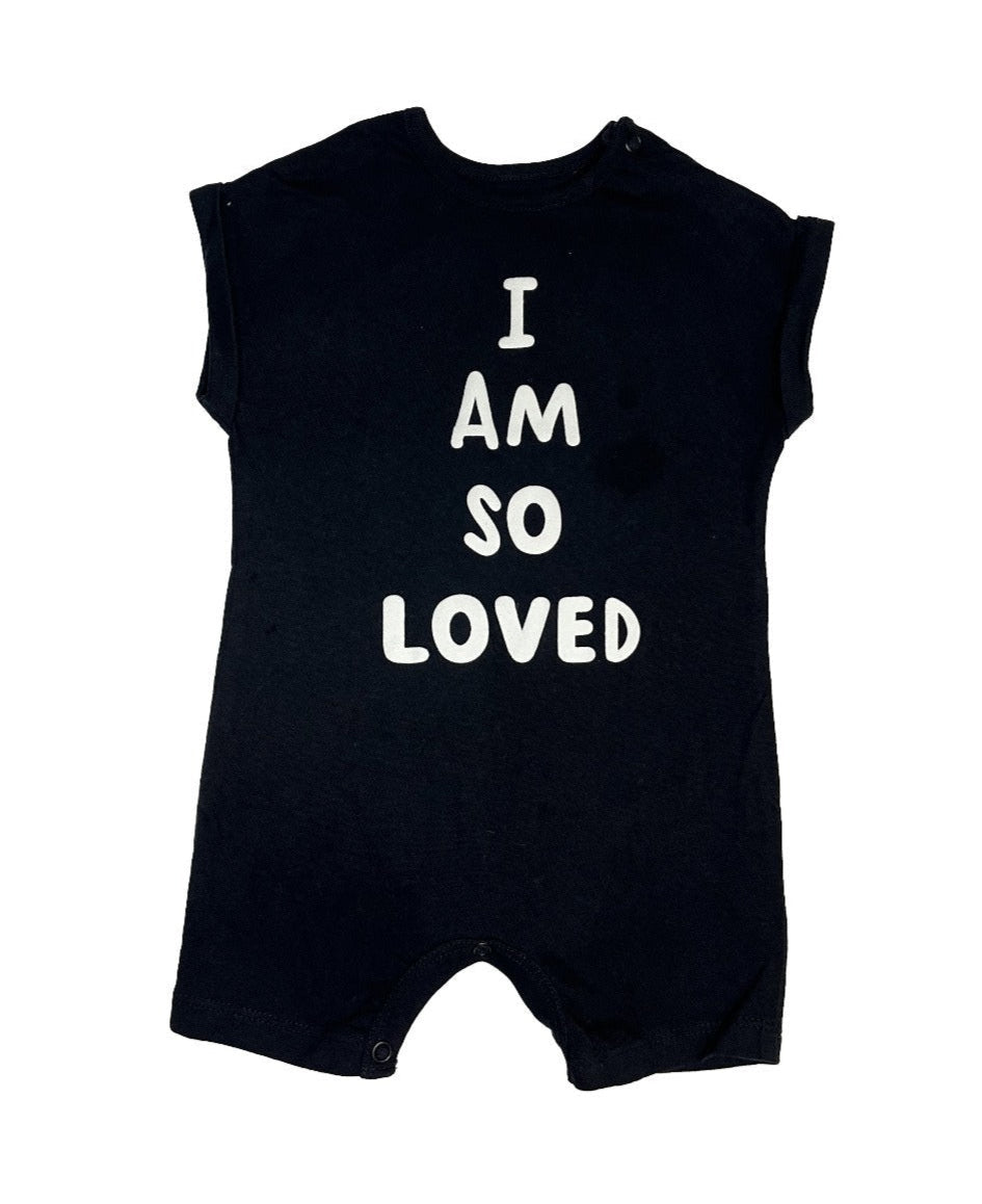 3-6M I am so loved romper - Woolworths