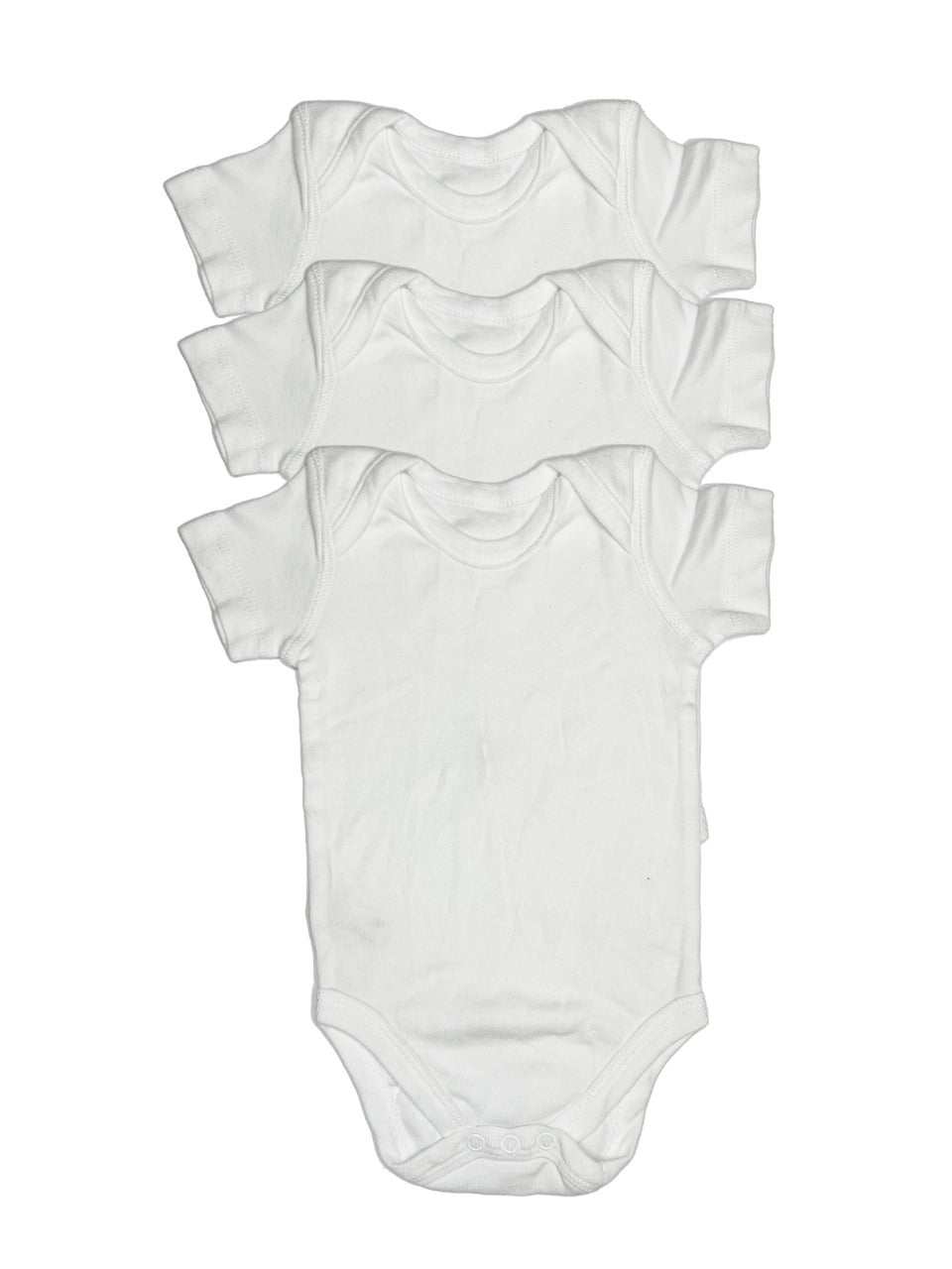3-6M Short sleeve vests 3 pack - Woolworths