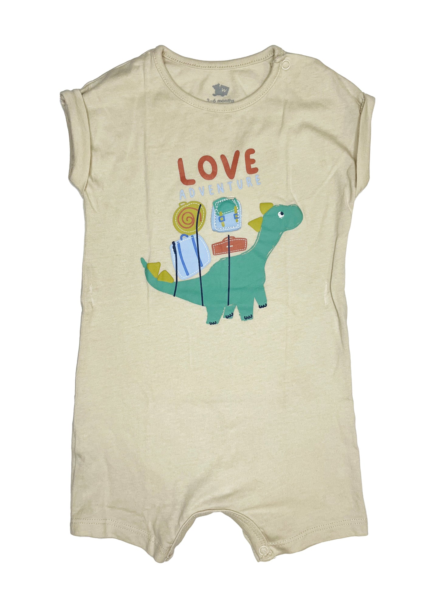3-6M Love adventure romper - Woolworths