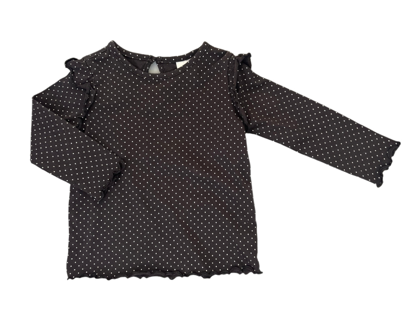 4-6M Polka dot long sleeve tee - H&M