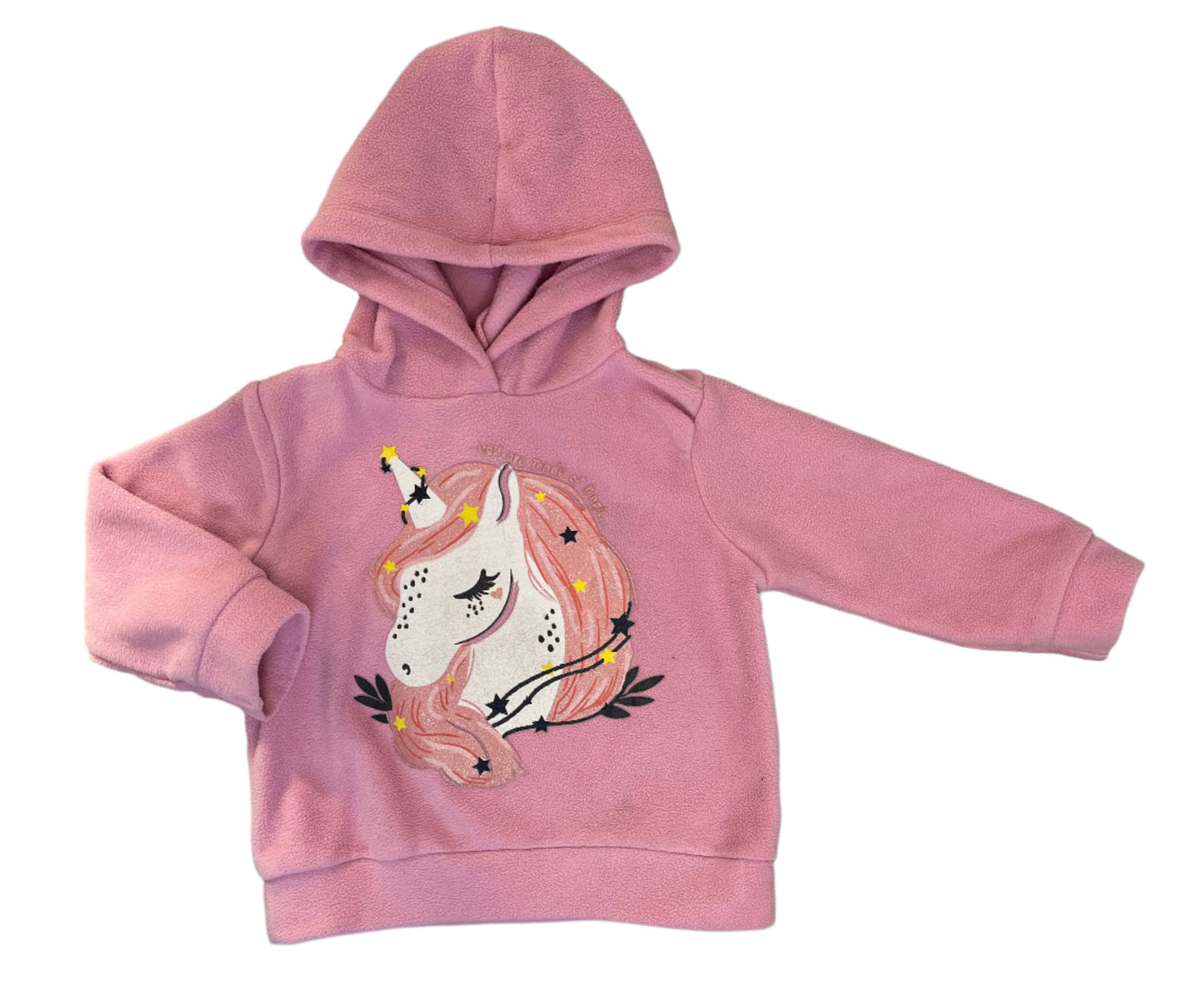 1-2Y Unicorn fleece hoodie - Real Kids