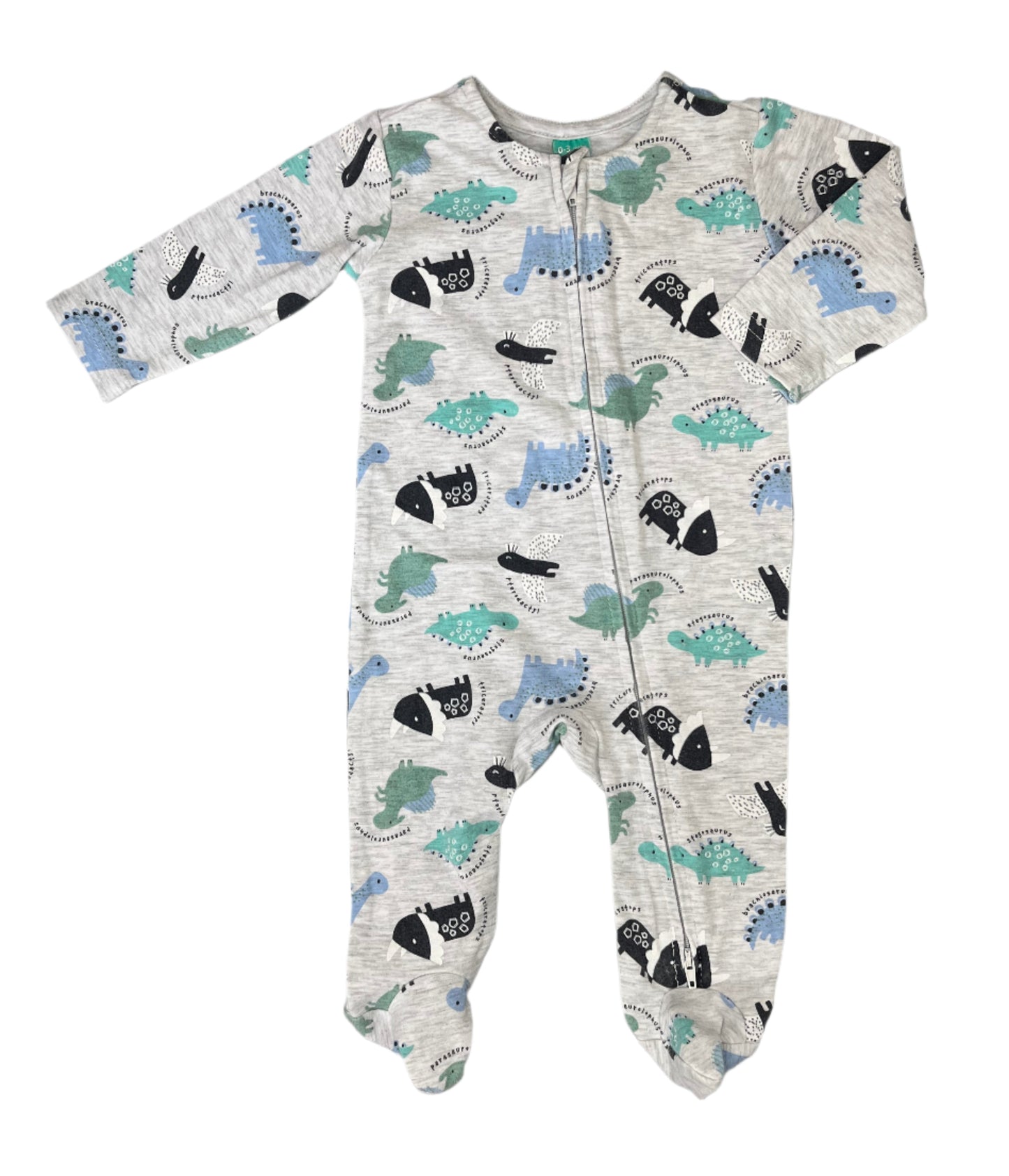 0-3M Dinosaur Sleepsuit - Ackermans Baby