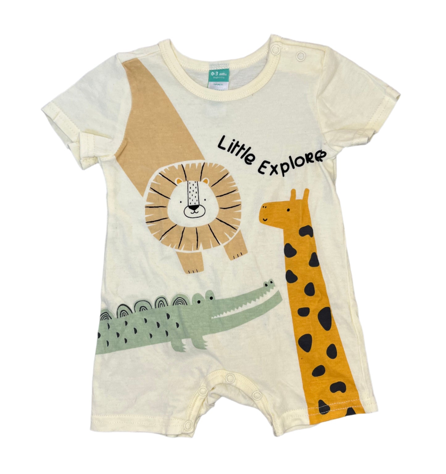 0-3M Little explorer romper - Ackermans Baby
