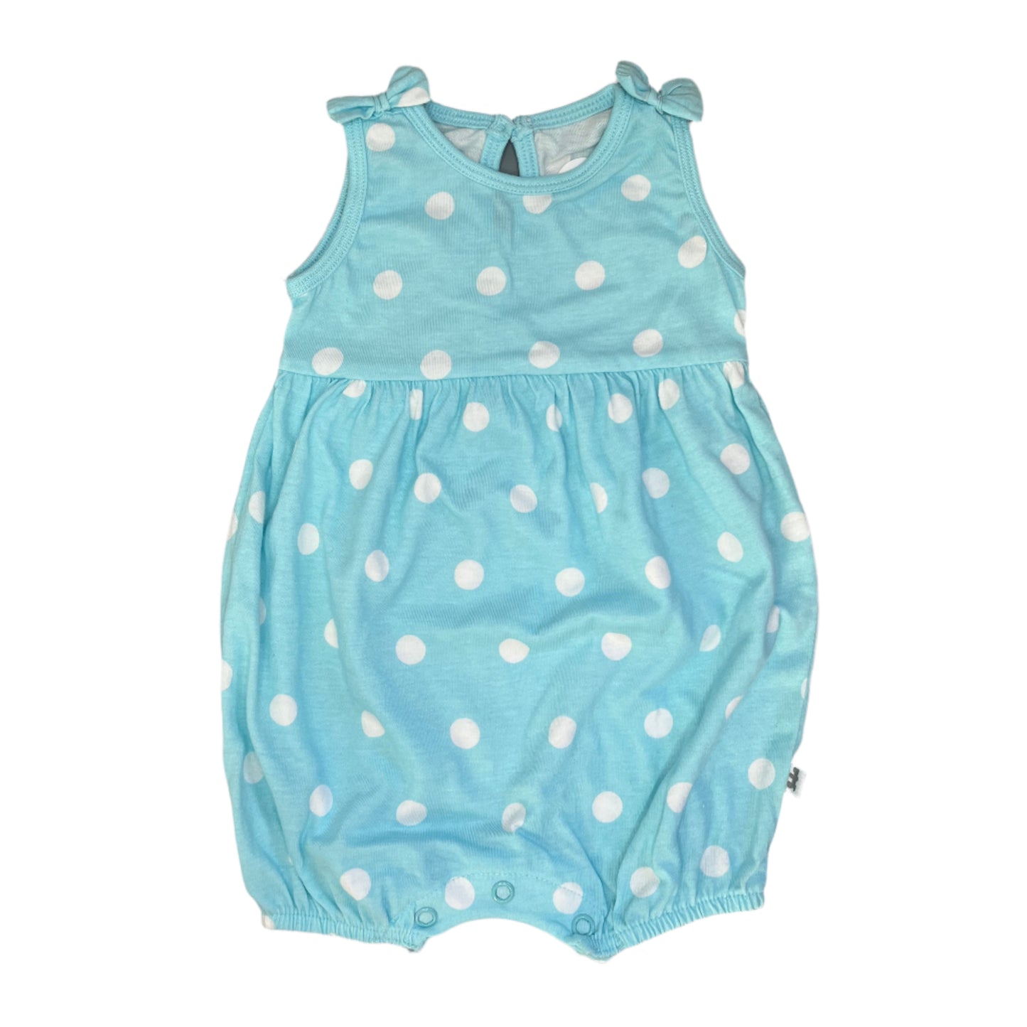 1-3M Light blue polka dot romper - Woolworths