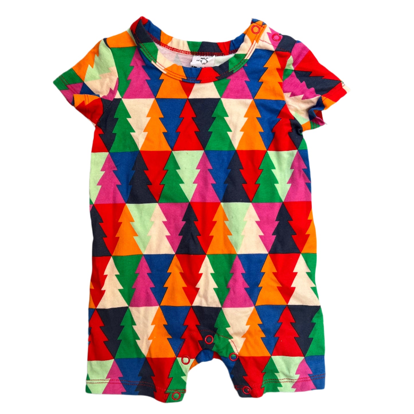 0-3M Christmas tree romper - Cotton On