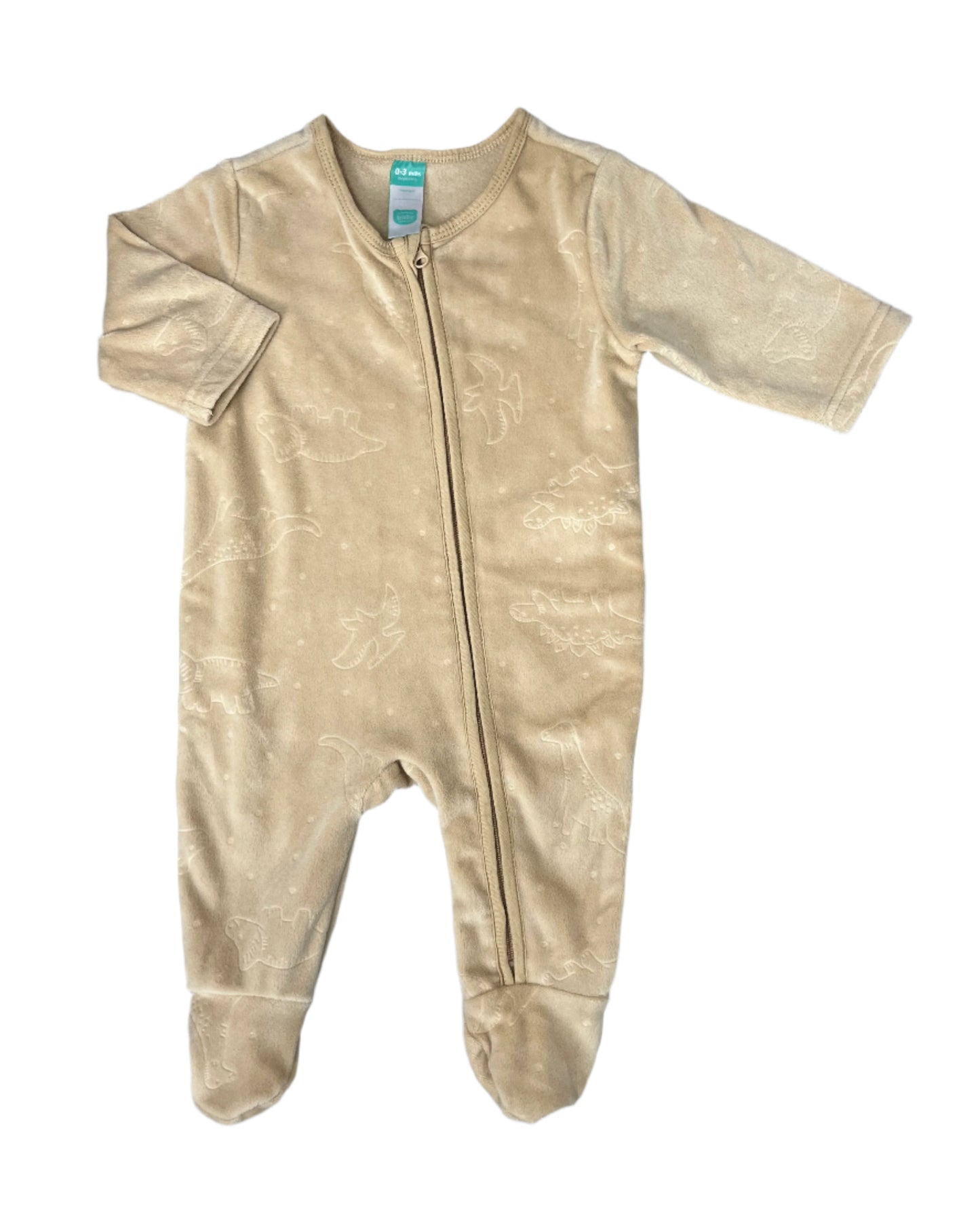 0-3M Animal Natural Babygrow - Ackermans baby