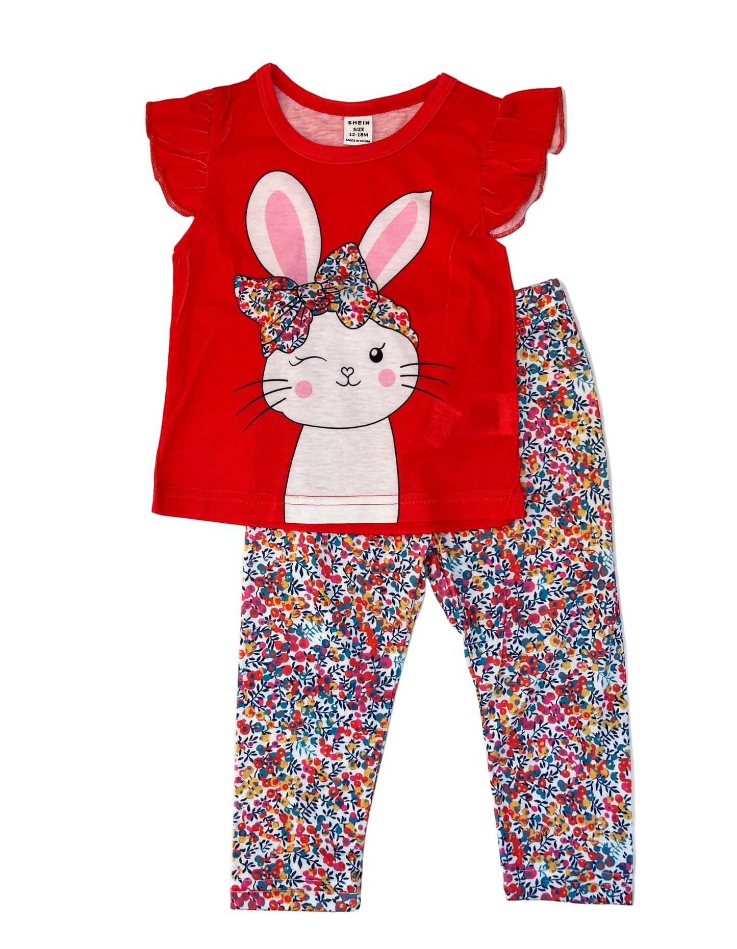 12-18M Leggings and tee set - Shein