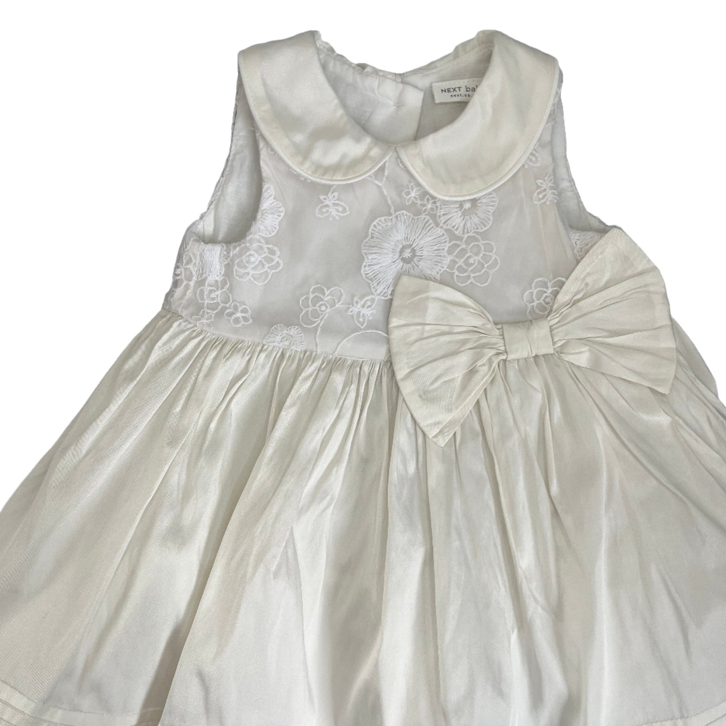 0-3M Dress Embroidery Bow Dress - Next Baby uk