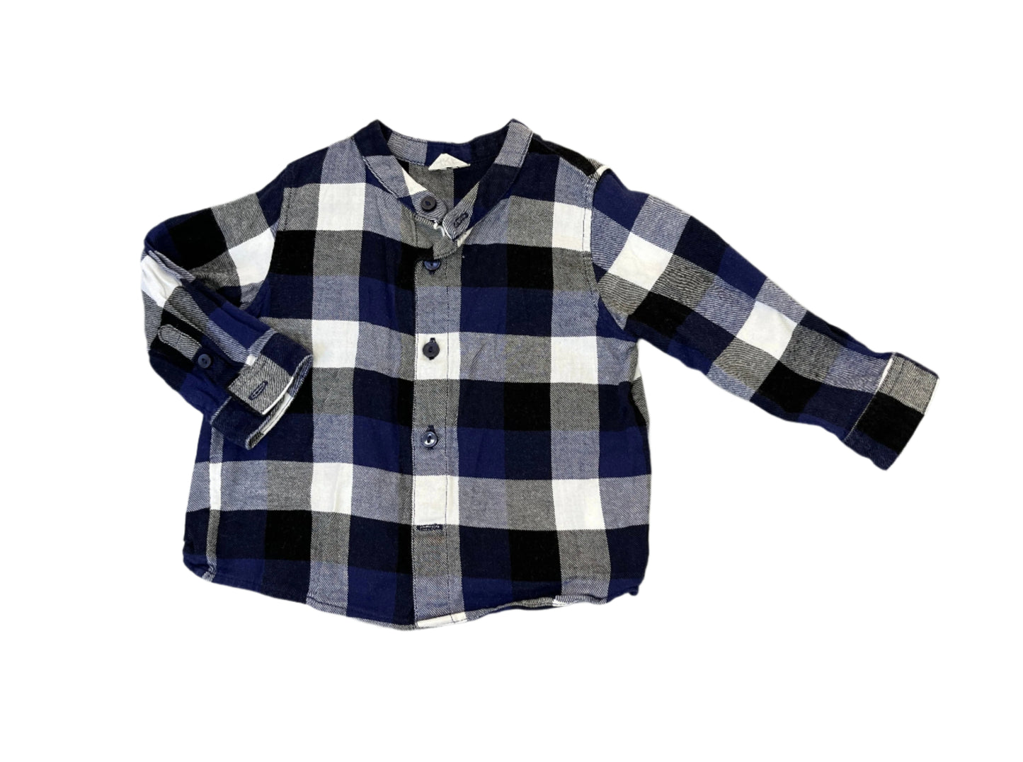 6M Navy front button shirt - Arket