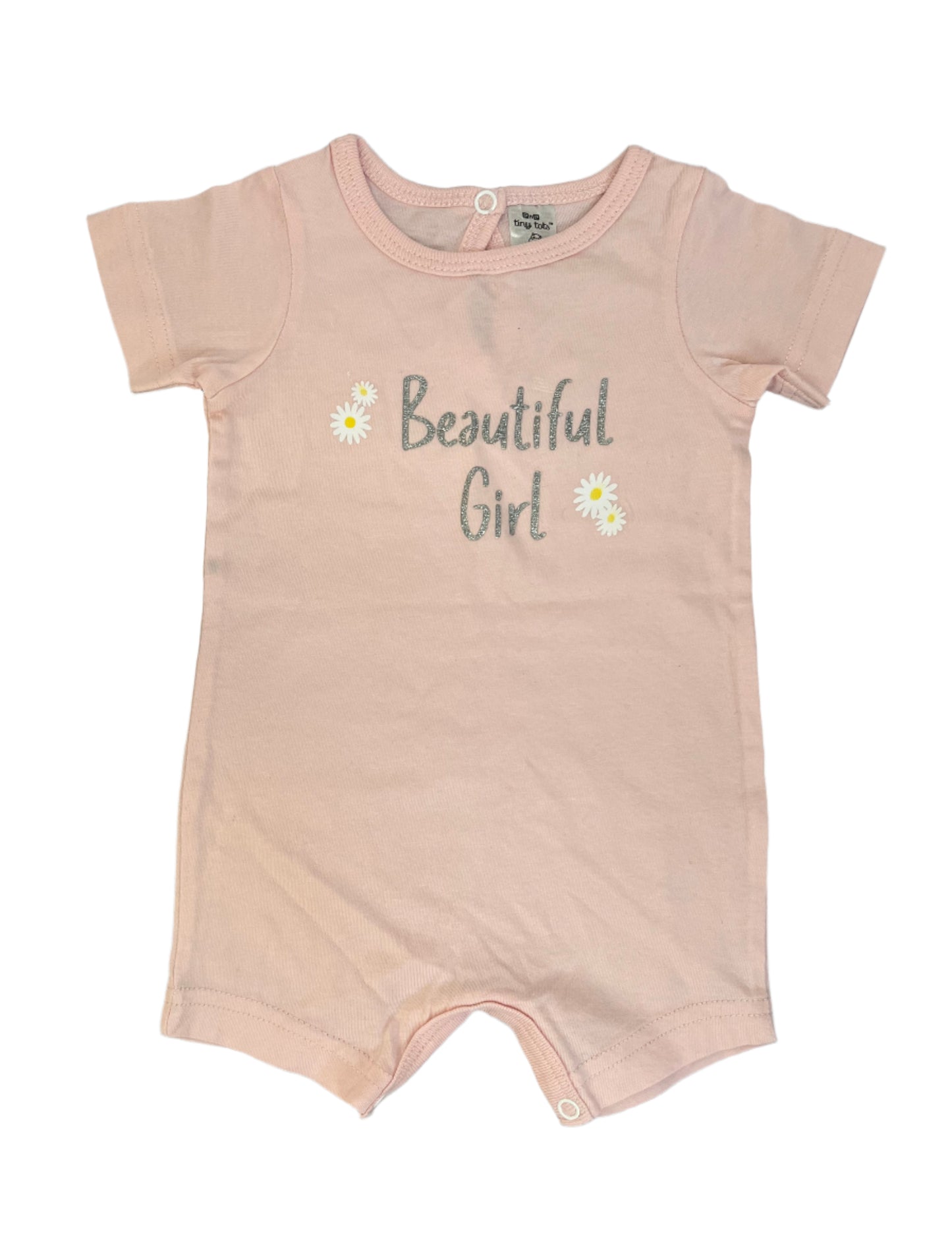 0-3M Beautiful girl romper - Tiny tots