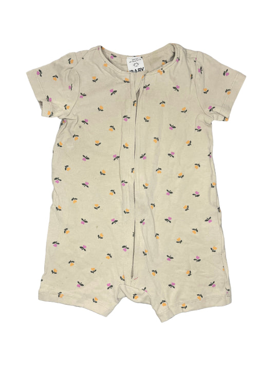3-6M Floral romper - Cotton On