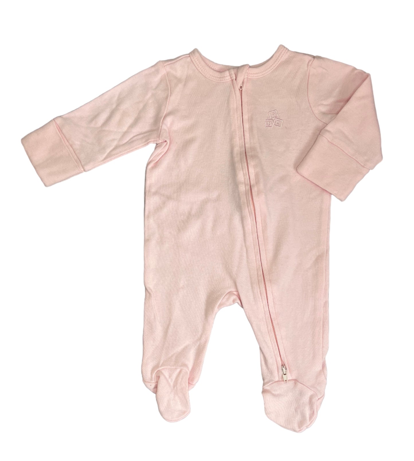 Newborn Pink Two-way zip sleepsuit - Ackermans baby