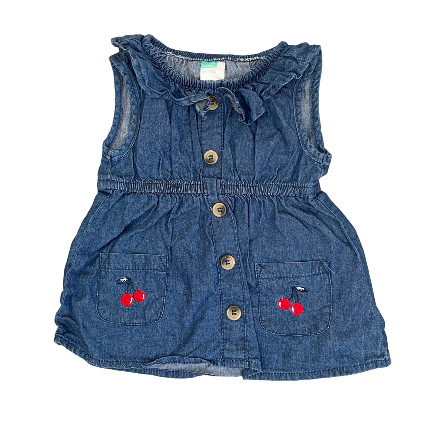 12-18M Embroidery cherry dress - Ackermans Baby