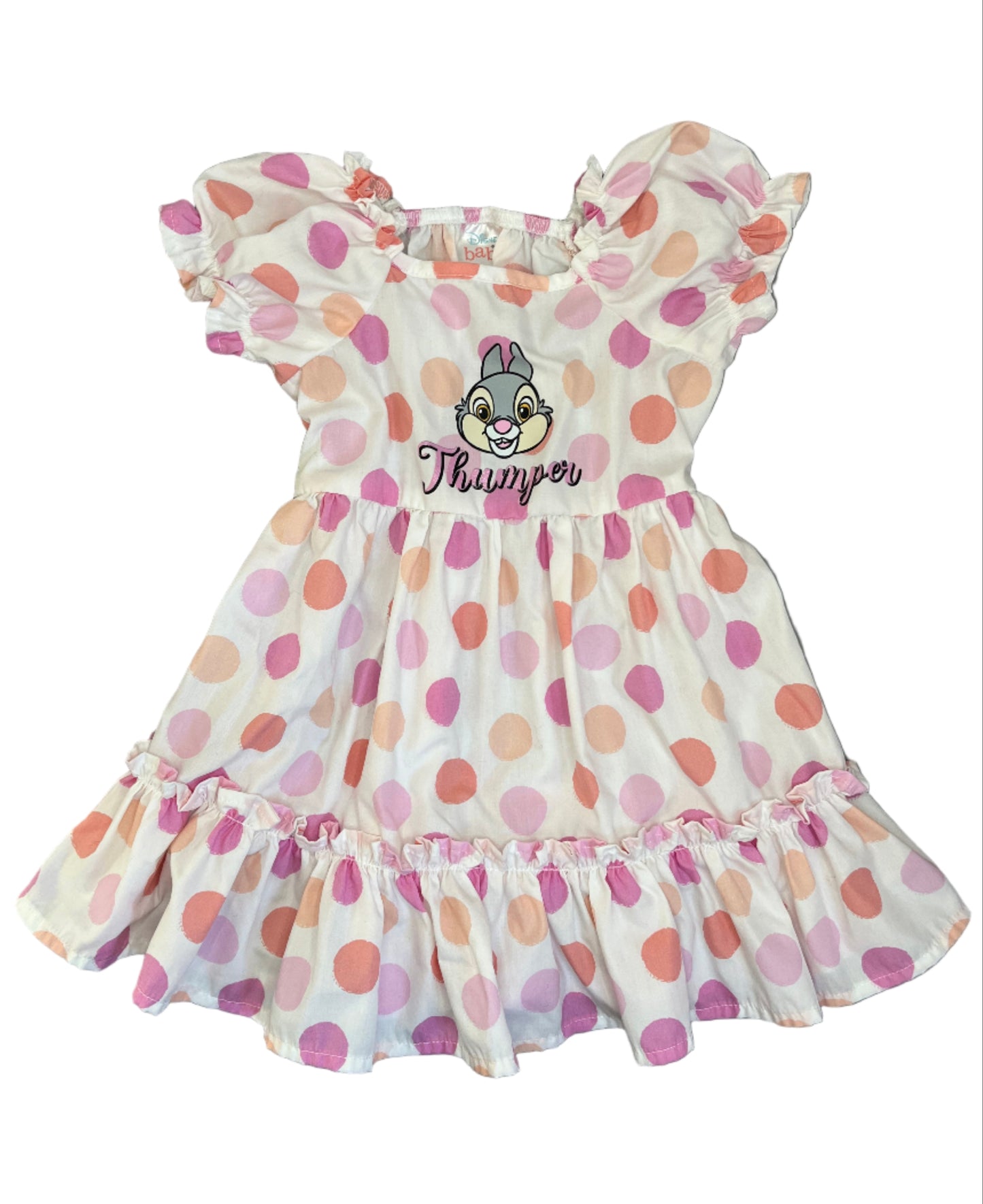 6-9M Thumper polka dot dress - Disnep baby