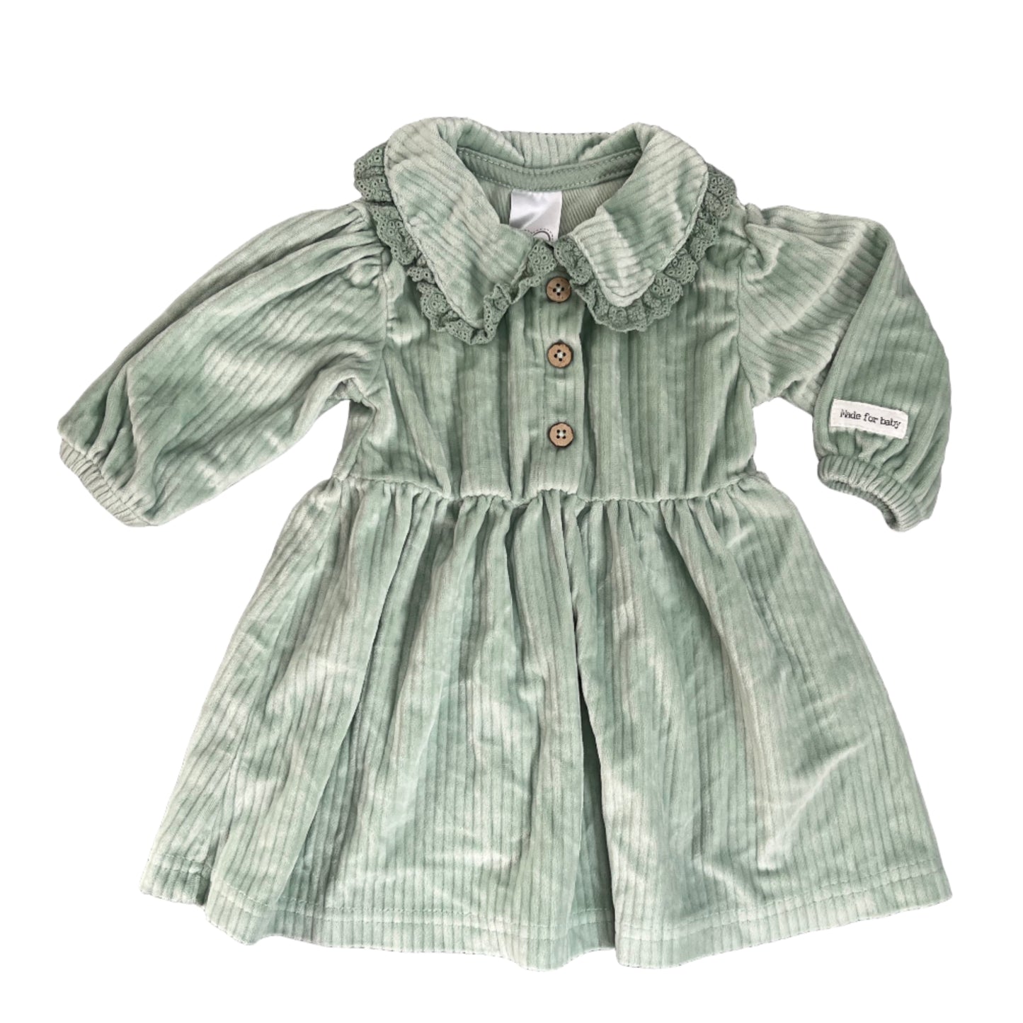 0-3M Soft velvet fabric dress - Clicks
