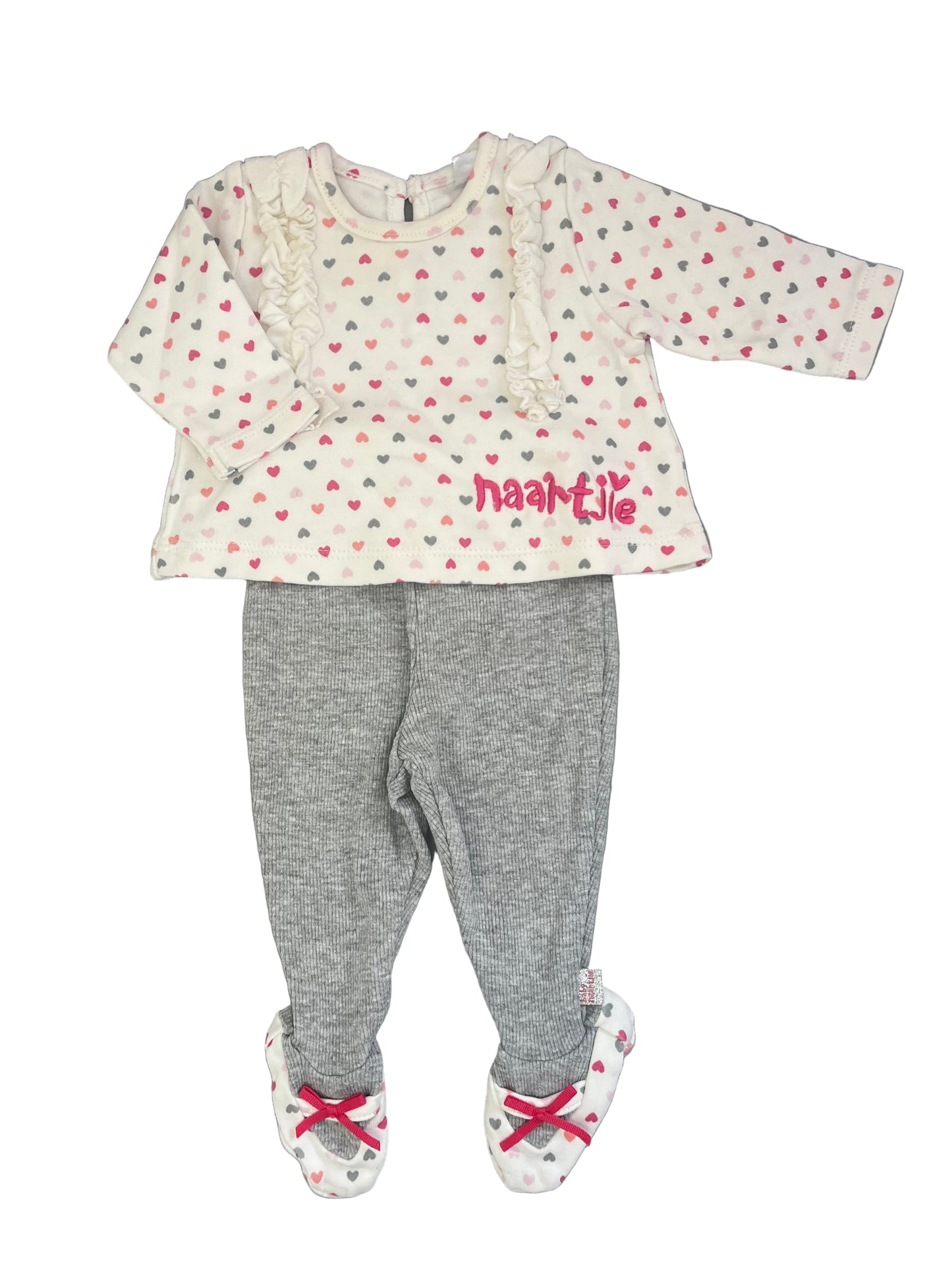 Newborn Mini heart long sleeve tee with matching leggings - Naartjie