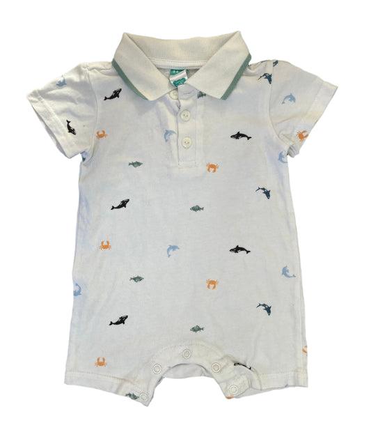 3-6M Sea animal romper - Ackermans Baby