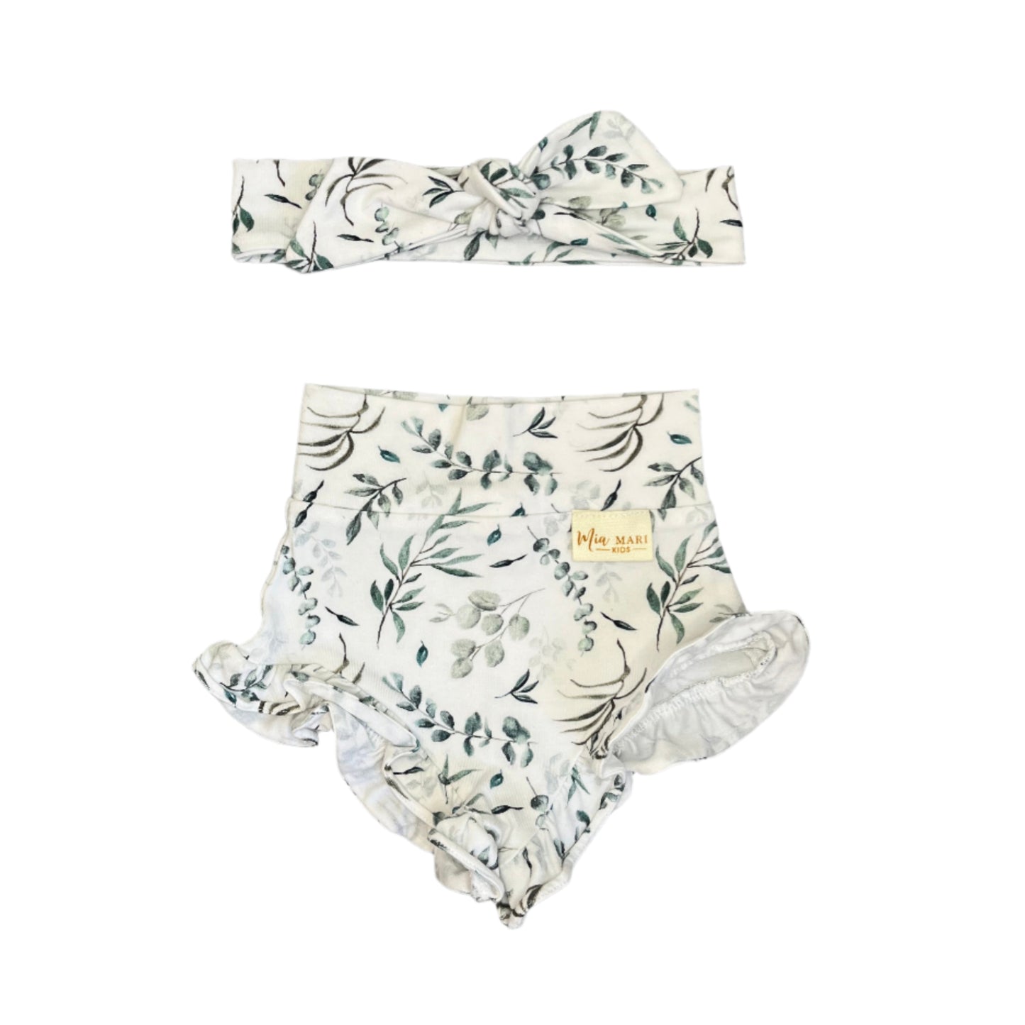 0-3M Bloomer and matching headband - Mia Mari Kids