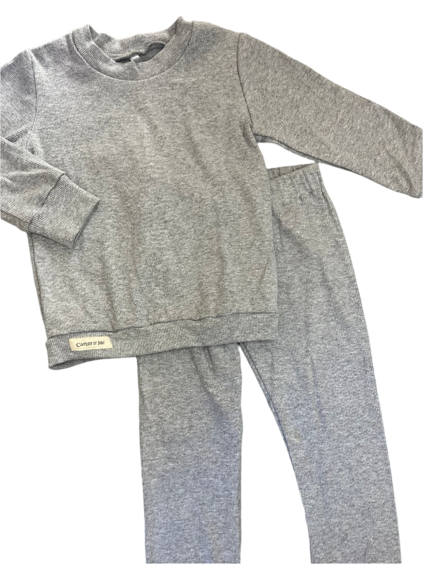 3-4Y Ribbed tracksuit set - Carter & Me