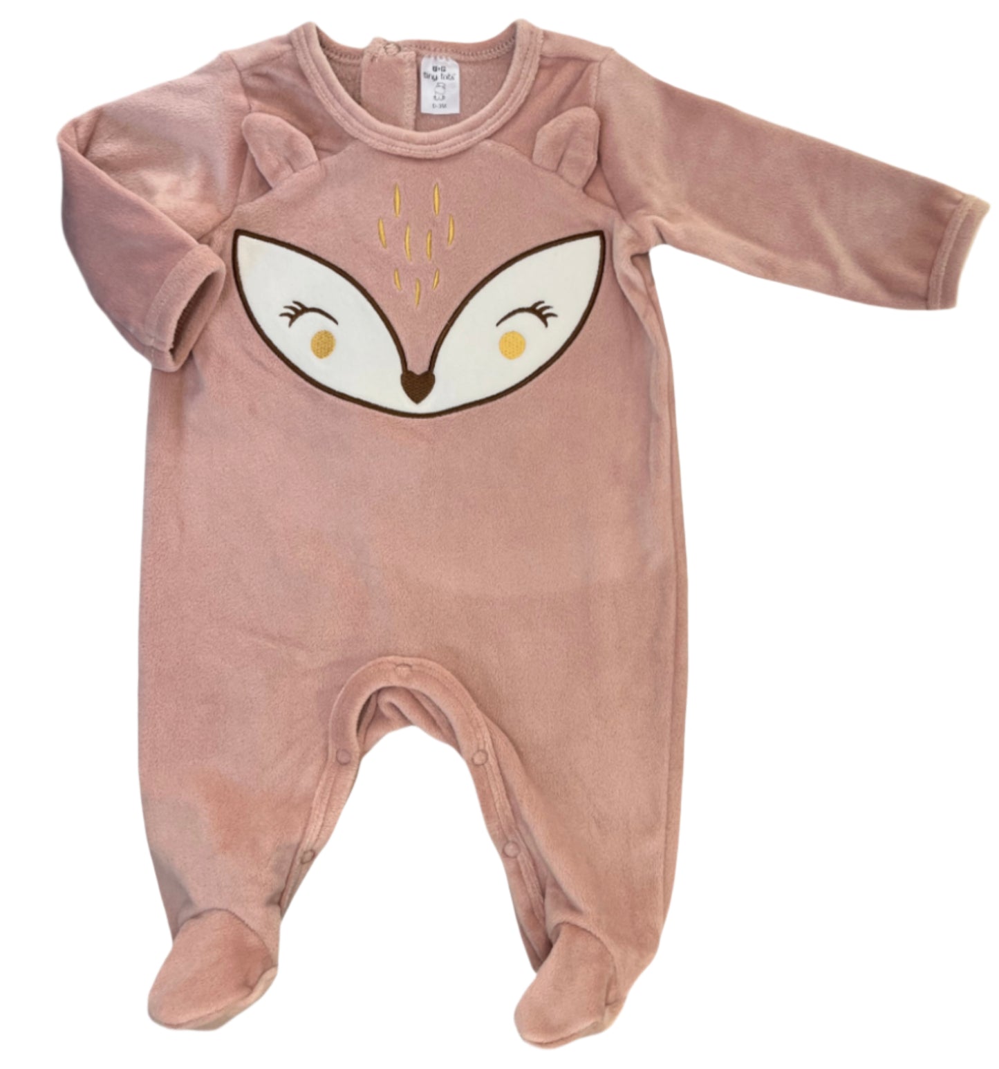 0-3M Fox fleece sleepsuit - Tiny tots