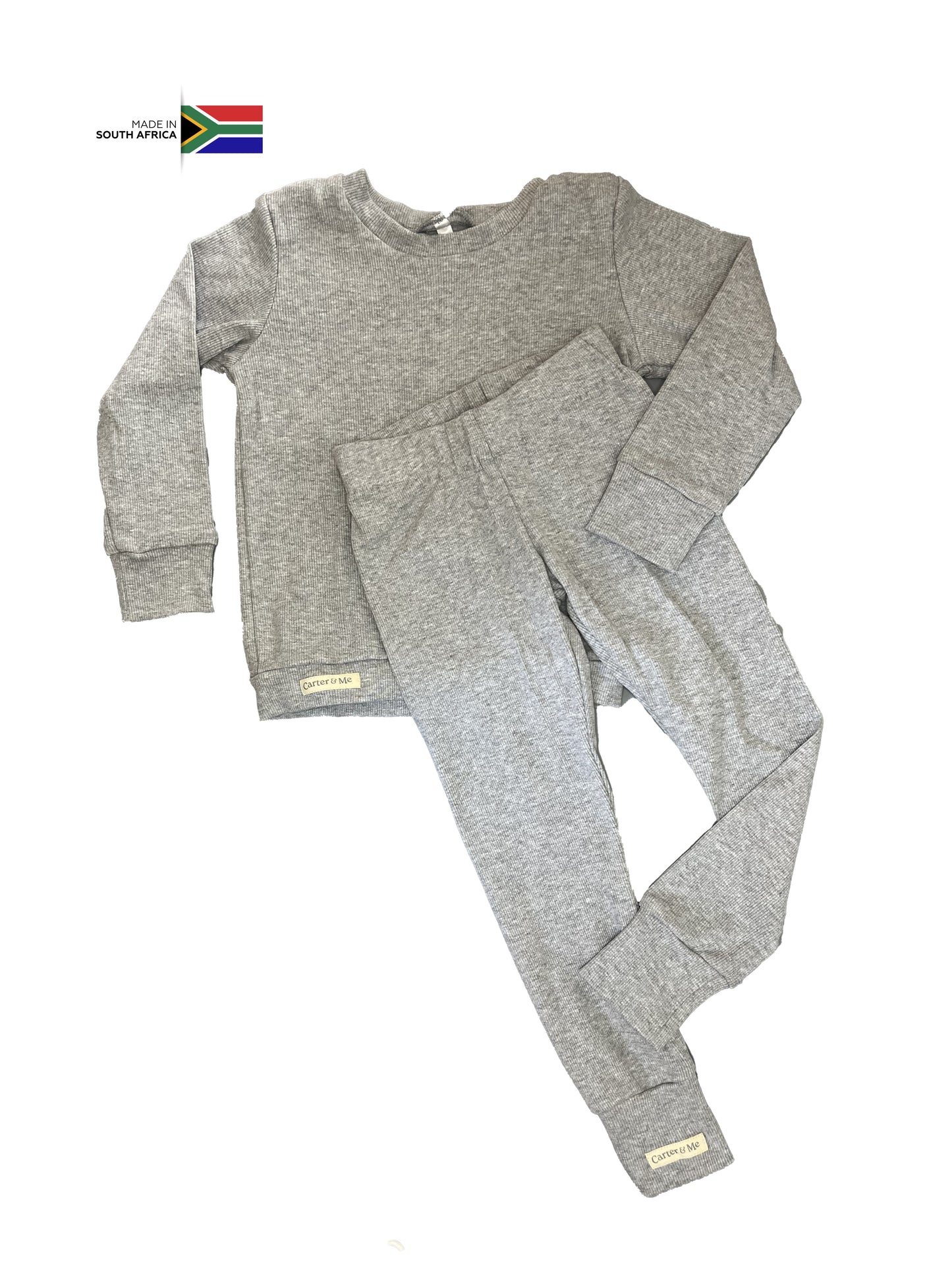 3-4Y Ribbed tracksuit set - Carter & Me