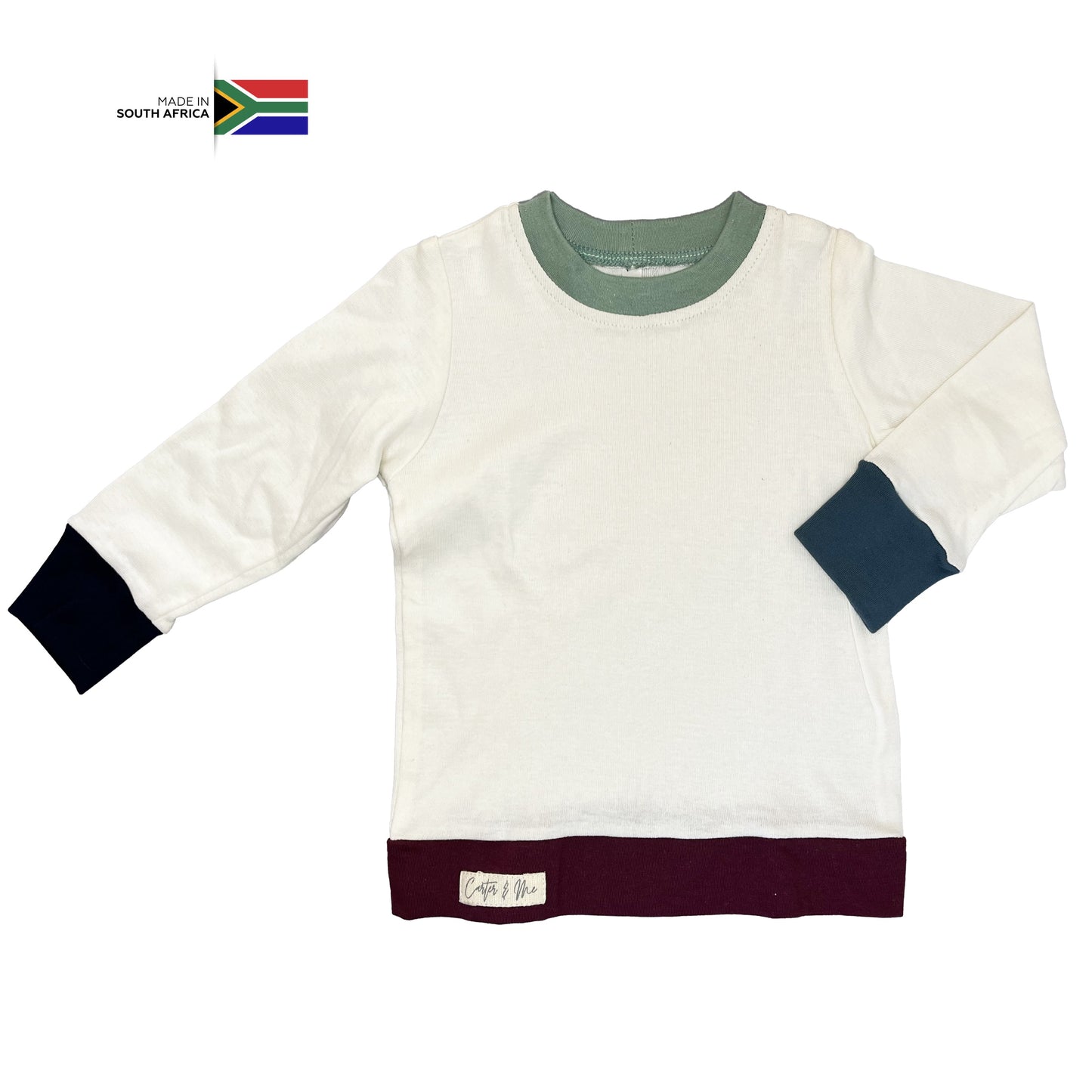 9-12M Colour block tracksuit top - Carter & Me