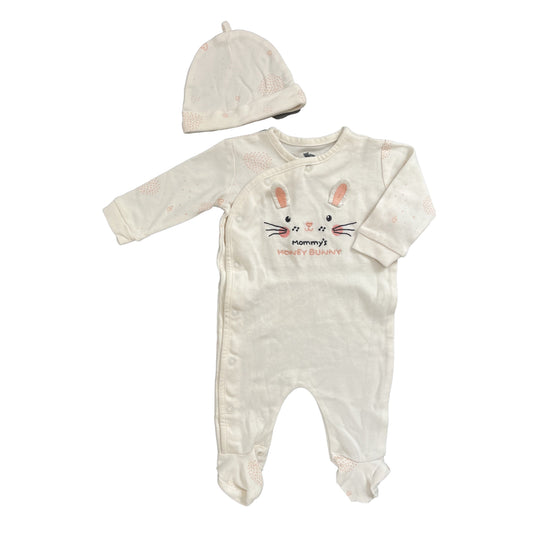 1-3M Mommy's honey bunny sleepsuit - Woolworths