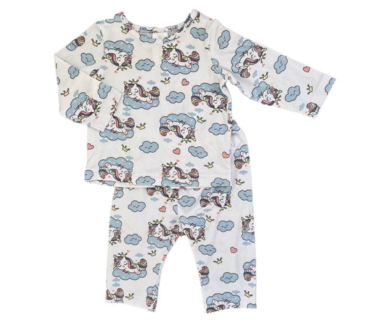 0-3M Unicorn pajama set - OneTwoThree