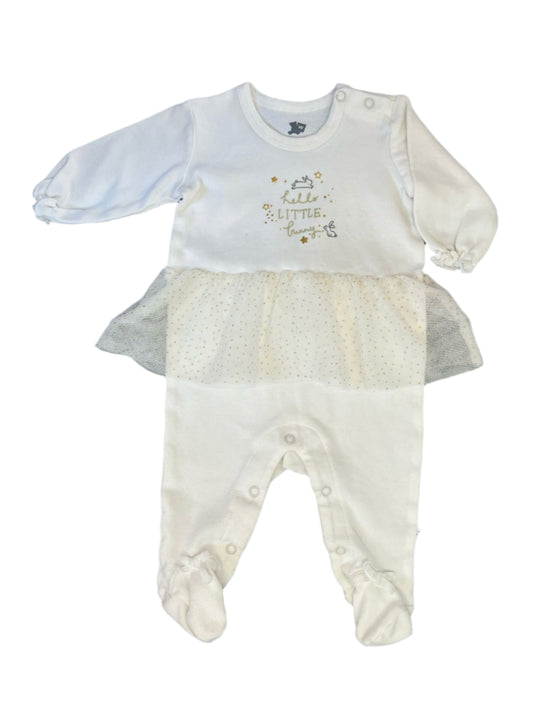 1-3M hello little bunny sleepsuit - Woolworths