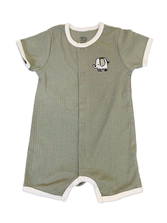 6-9M Elephant logo romper - Mother's choice