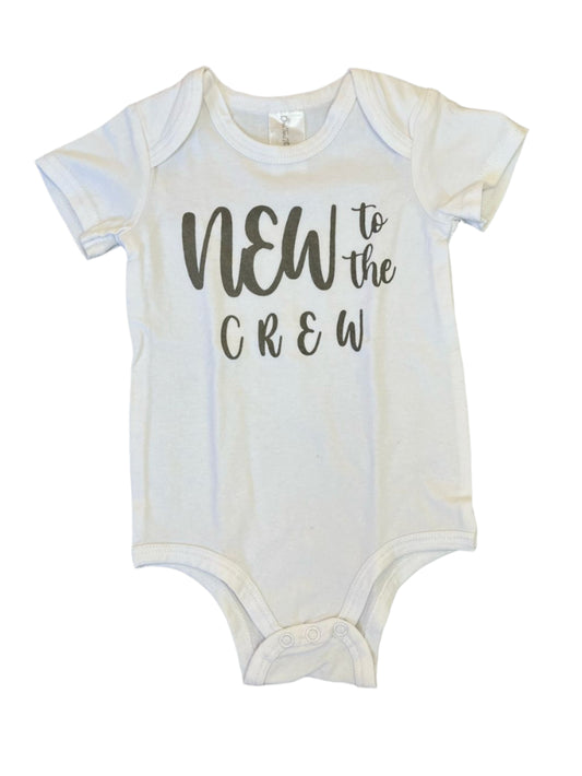 6-9M New to the crew vest - OneTwoThree