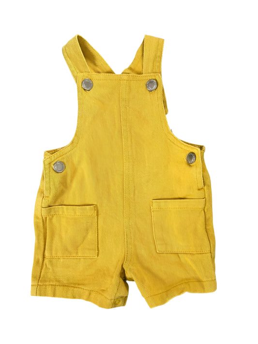 6-12M Yellow Dungaree - Ackermans Baby