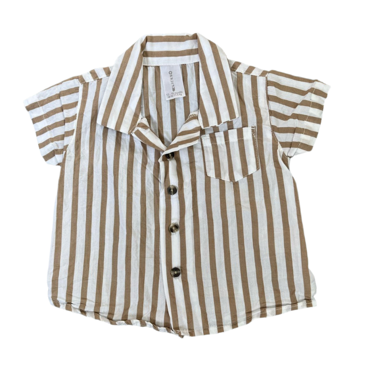 12-18M Striped button shirt - Clicks