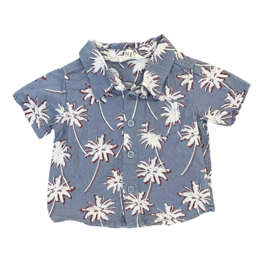 0-3M Palm button shirt - Cotton On