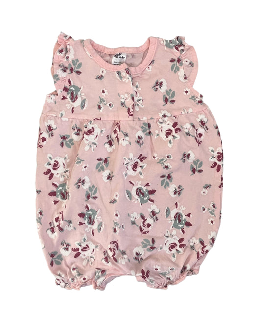 3-6M Floral Romper - Jet