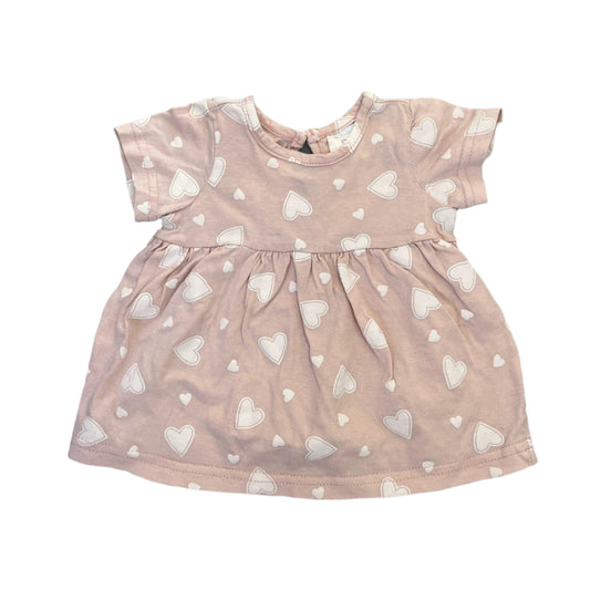 0-3M Heart Dress/Tee - OneTwoThree