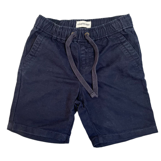 4Y Navy Drawstring Shorts - Country Road