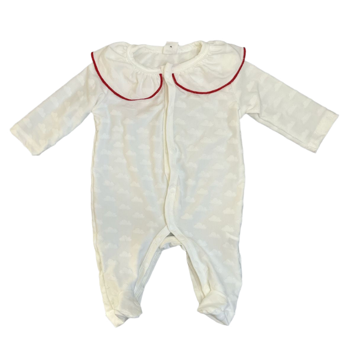 0-1M Cloud print collar sleepsuit - Shein