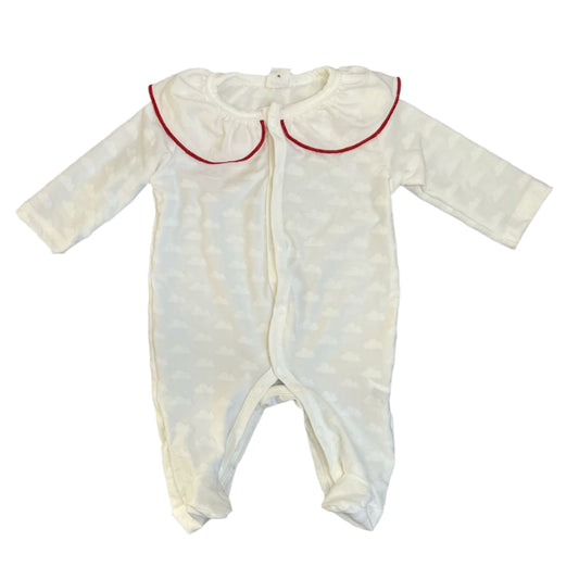 0-1M Cloud print collar sleepsuit - Shein