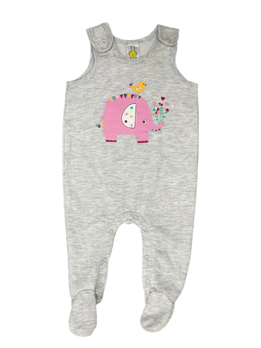 3-6M Elephant onesie - Jet Baby