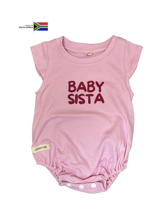 3-6M Baby sista romper - Carter & Me