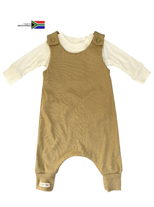 0-3M Ribbed harem romper and tee - Carter & Me