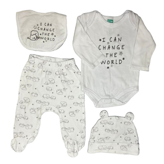 0-3M I Can change the world set - Ackermans Baby
