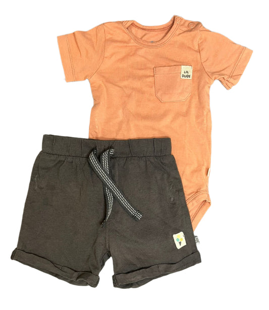 3-6M Vest and shorts set - Woolworths