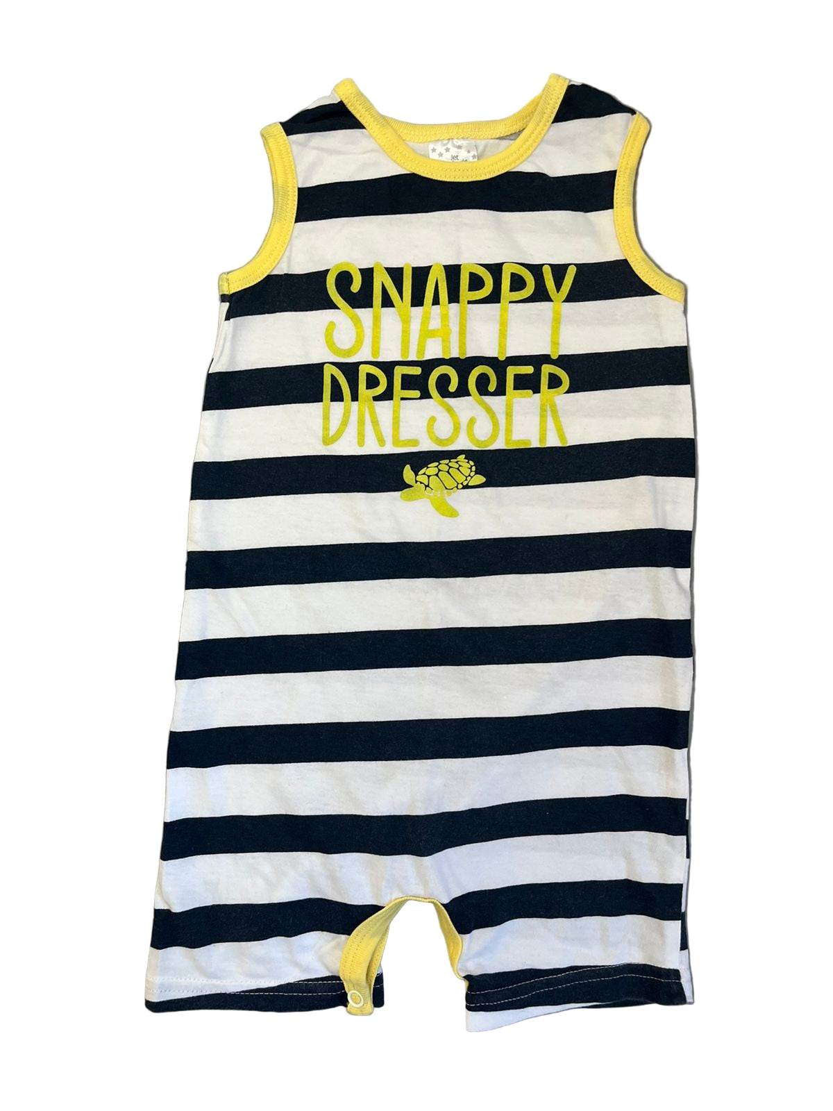 6-12M Snappy dresser romper - Jet
