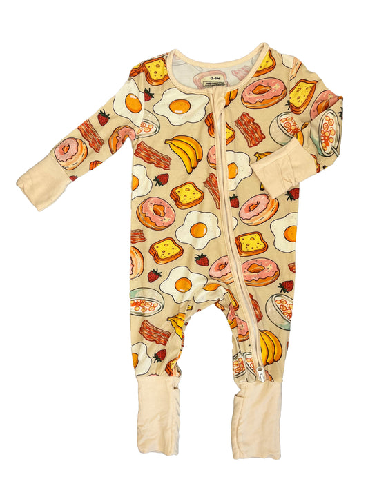 3-6M Two-way zip sleepsuit